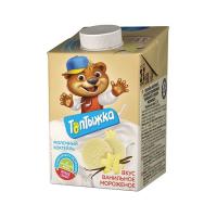 Коктейль молочный ультрапаст Топтыжка ванильное мороженое 3,2% Edge 500г