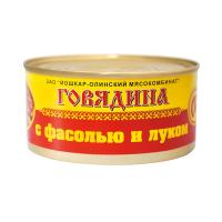 Говядина тушеная с фасолью и луком Йола 325г