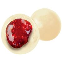 Драже Клубника в белой шоколадной глазури КДВ