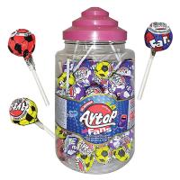 Карамель Леденец на палочке, красящий язык Aytop Fans Три Собаки Забияки банка 16г 100 шт