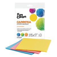 салфетки супервпит Fun Clean для влажной уборки 15х 17 см 3 шт