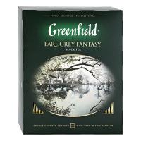Чай Гринфилд Greenfield Earl Grey Fantasy черный листовой с ароматом бергамота 100 пак