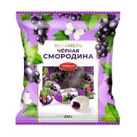 Карамель с фруктовой начинкой со вкусом черной смородины Азовская КФ 250г