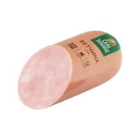 Ветчина вареная К чаю 1с Село Зеленое КуМК 400г_срез