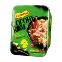 Лапша бп Роллтон по-домашнему курица огненно-острый чили тарелка 100г