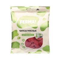 Чипсы мясные со вкусом сметаны и зелени варено-копченые Ферма САВА 40г