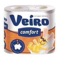 Бумага туалетная Вейро Veiro comfort комфорт белая 2 слоя 4 рулона