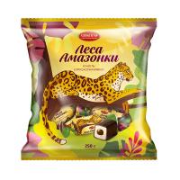 Конфеты помадные с ирисной начинкой глазир Леса Амазонки Азов 250г