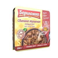 Свинина тушеная ГОСТ 1 сорт Бериложка 250г