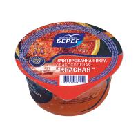 Имитированная икра слабосоленая Красная 150г Балтийский Берег