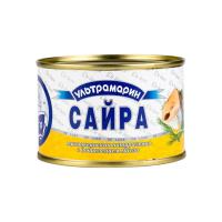 Сайра НДМ натур с добавл масла ГОСТ Ультрамарин 240 г