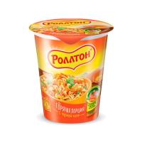 Лапша бп Роллтон курица карри стакан 70г