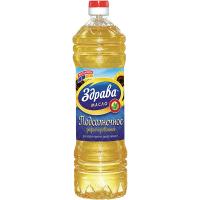 Масло подсолнечное Здрава рафинированное 1л