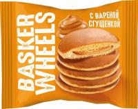 Пирожные Basker Wheels бисквитные Pancake с вареной сгущенкой КДВ 36г