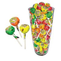 Карамель на палочке с фруктовым вкусом Три собаки Забияки 12г 100 шт 10 беспл ваза 30 см