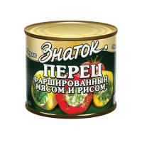 Перец фаршированный мясо рис Знаток 540г