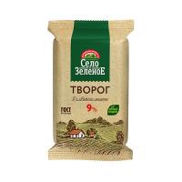 Творог традиционный 9% Село Зеленое пленка флоупак 180г