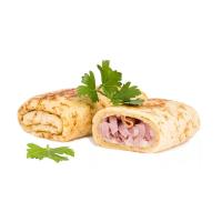 Блины ветчина и сыр конвертик