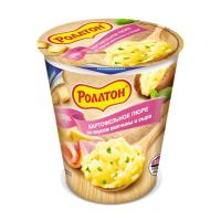Пюре бп Роллтон ветчина и сыр стакан 55г