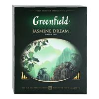 Чай Гринфилд Greenfield Jasmine Dream зеленый с ароматом жасмина 100 пак