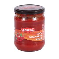 Соус томатный Чили стеклобанка Принто 460г черная крышка