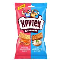 Сухарики Крутец двойной краб и сметана 100г