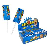 Конфета со вкусом тутти фрутти JOLLY BOY с тату на палочке 10,5г 50 шт Три Собаки Забияки