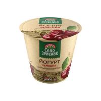 Йогурт 3,5% черешня Село Зеленое пл ст 120г_прямо