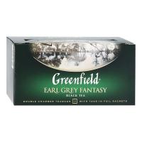 Чай Гринфилд Greenfield Earl Grey Fantasy черный листовой с ароматом бергамота 25 пак Чай Гринфилд Greenfield Earl Grey Fantasy черный листовой с ароматом бергамота 25 пак