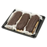 Пирожное Эклер с шоколадным кремом с рикоттой Глобус 195г (3 шт по 65 г)