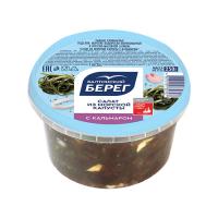 Салат из морской капусты С кальмаром в уксусно-масляной заливке Балтийский берег 250г