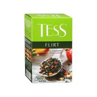 Чай Тесс Tess Flirt зеленый листовой с клубникой и ароматом белого персика 100г