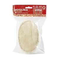 Мочалка из люффы Тиамо натура Овал поролон + махра А21
