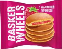Пирожные Basker Wheels бисквитные Pancake с малиновой начинкой КДВ 36г