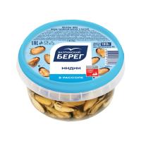 Мясо мидии чилийской вареное в рассоле Балтийский берег 180г