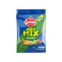 Chaka snack mix Чака смесь из обжар арахиса, зерна кукурузы и кукур-ржаных чаксов со вкусом Васаби 50г