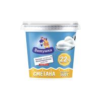 Сметана 22% Вятушка КМК пл ст 360г