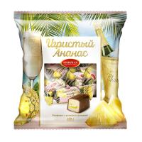Конфеты помадные с желейной начинкой глазир Игристый ананас Азов 250г