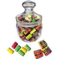 Жевательная резинка 4-вкуса 4 piece в банке 500 мл  4г 75 шт Три Собаки Забияки