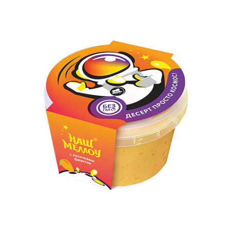 Десерт со вкусом манго с кусочками фруктов Петербургский Кондитер 130 г*18