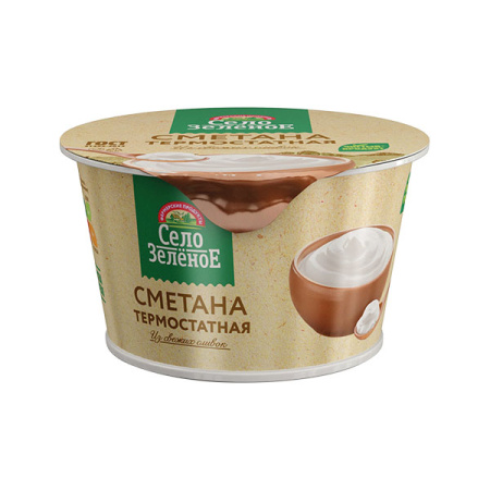 Сметана термостатная 15% Село Зеленое 200 г*6