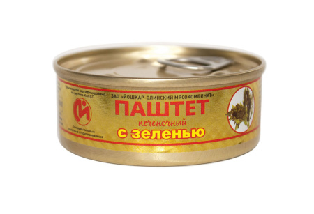 Паштет печеночный с зеленью Йола 100 г ключ