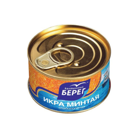 Икра минтая слабосоленая Балтийский берег ж/б 130 г