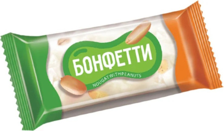 Конфеты Бонфетти нуга с арахисом КДВ *1 кг