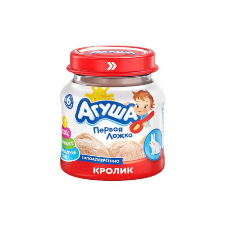 Пюре Агуша мясное кролик 80 г