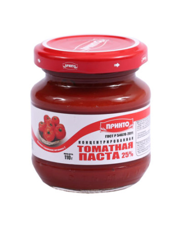 Томатная паста 25% ГОСТ Принто 110 г*9