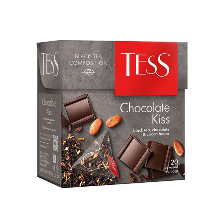 Чай Тесс Tess Chocolate Kiss черный с ароматом шоколада 20 пир.