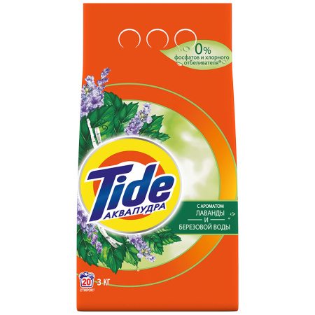 Стиральный порошок Тайд автомат Лаванда и березовая вода 3 кг