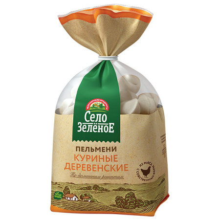 Пельмени куриные Деревенские Село Зелёное 800 г*5