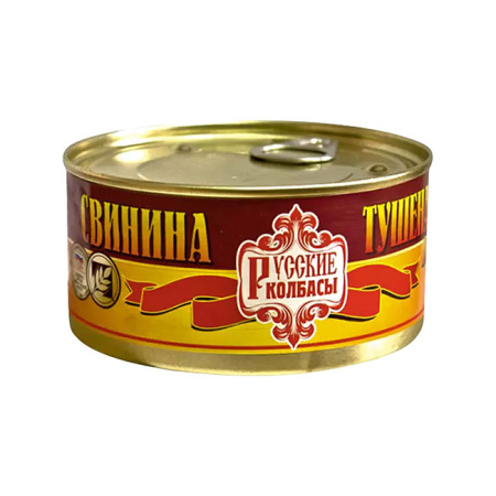 Свинина тушеная по-русски Русские Консервы Дубки ж/б 325 г